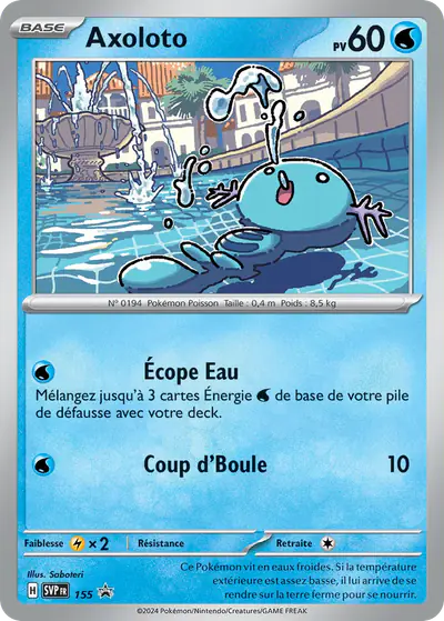 Image de la carte Pokemon Axoloto 155/