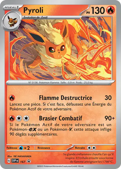 Image de la carte Pokemon Pyroli 167/