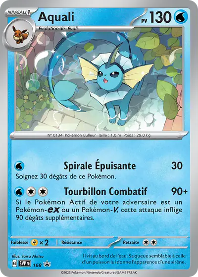 Image de la carte Pokemon Aquali 168/