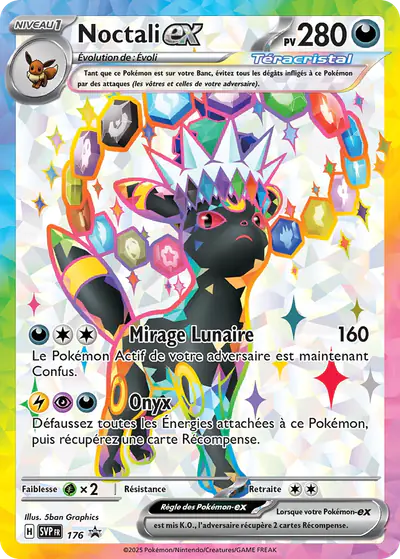 Image de la carte Pokemon Noctali ex 176/