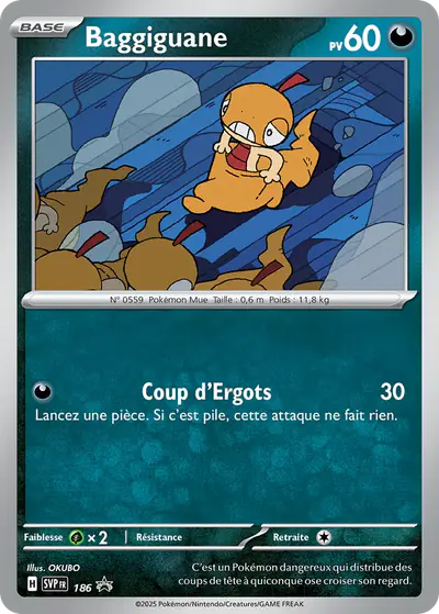 Image de la carte Pokemon Baggiguane 186/