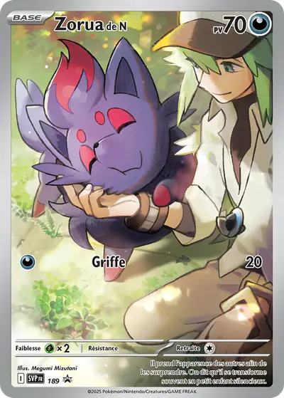 Image de la carte Pokemon Zorua de N 189/