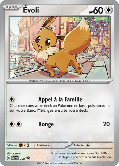 Image de la carte Pokemon Évoli 200/