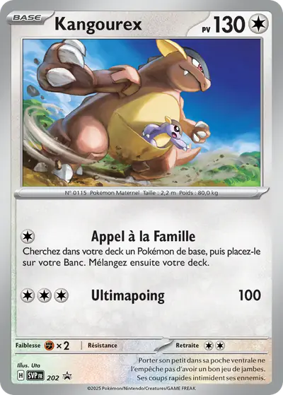 Image de la carte Pokemon Kangourex 202/