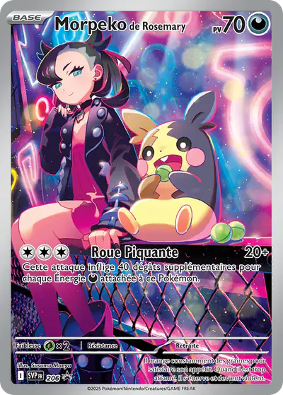 Image de la carte Pokemon Morpeko de Rosemary 206/