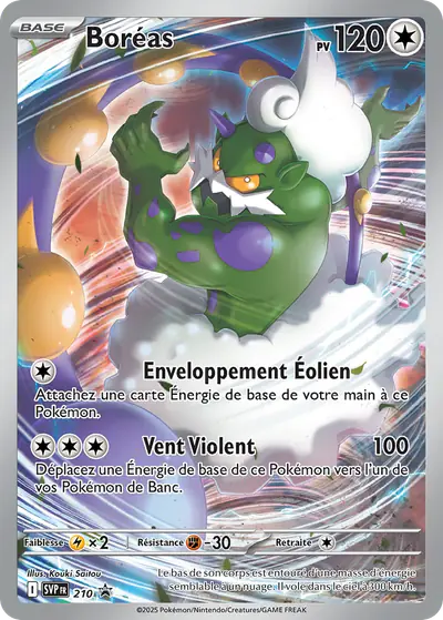 Image de la carte Pokemon Boréas 210/