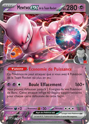 Mewtwo ex de la Team Rocket 216