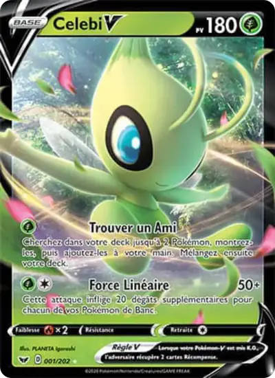 Image de la carte Pokemon Celebi V 001/202