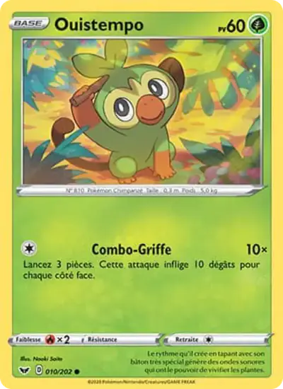 Image de la carte Pokemon Ouistempo 010/202