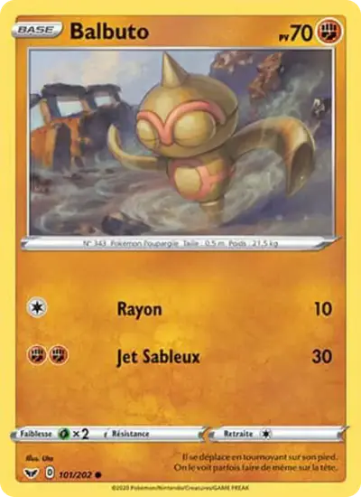 Image de la carte Pokemon Balbuto 101/202