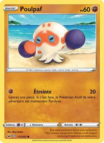 Image de la carte Pokemon Poulpaf 111/202