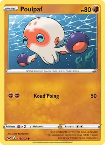 Image de la carte Pokemon Poulpaf 112/202