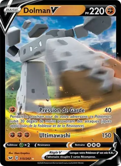 Image de la carte Pokemon Dolman V 115/202