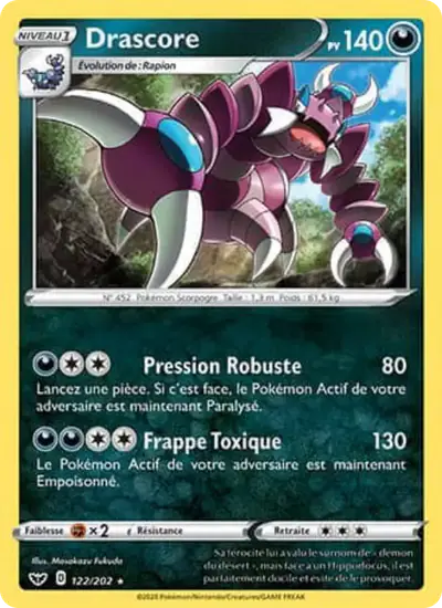 Image de la carte Pokemon Drascore 122/202