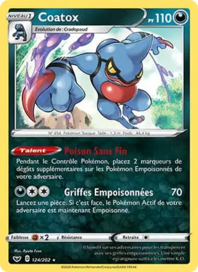 Image de la carte Pokemon Coatox 124/202