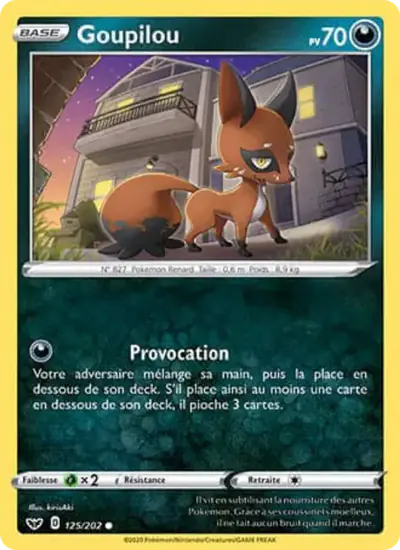 Image de la carte Pokemon Goupilou 125/202