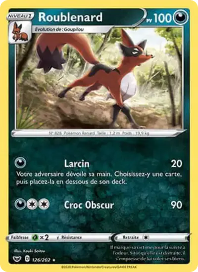 Image de la carte Pokemon Roublenard 126/202