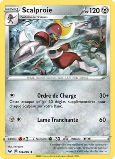 Image de la carte Pokemon Scalproie 134/202