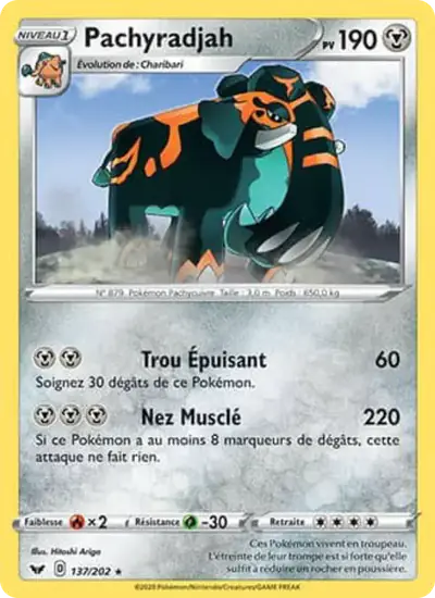Image de la carte Pokemon Pachyradjah 137/202