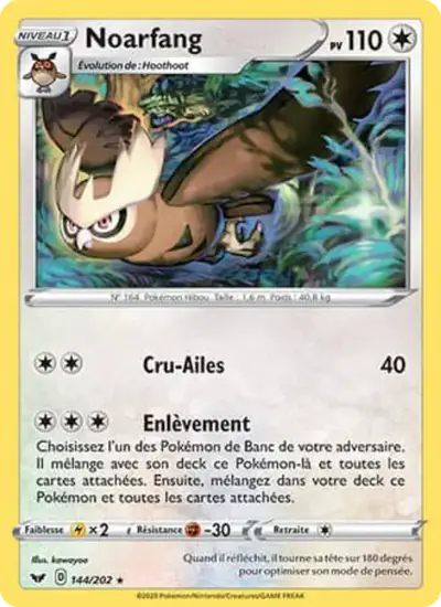 Image de la carte Pokemon Noarfang 144/202