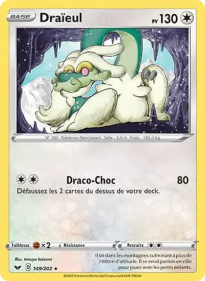 Image de la carte Pokemon Draïeul 149/202