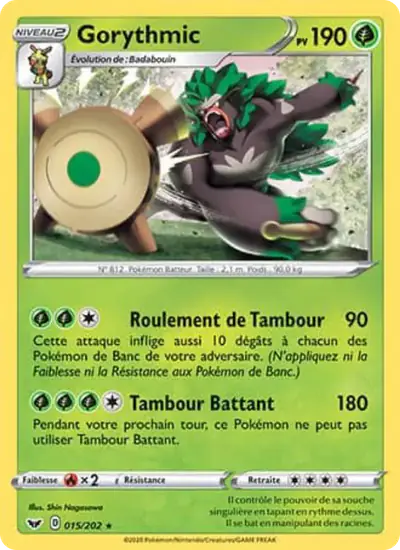 Image de la carte Pokemon Gorythmic 015/202