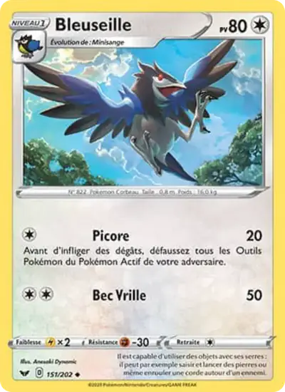 Image de la carte Pokemon Bleuseille 151/202
