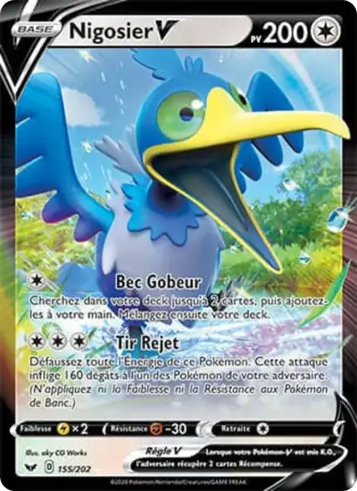 Image de la carte Pokemon Nigosier V 155/202