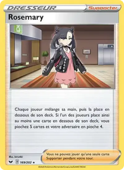 Image de la carte Pokemon Rosemary 169/202