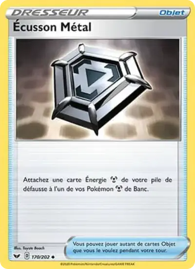 Image de la carte Pokemon Écusson Métal 170/202