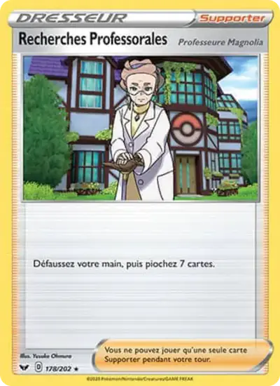 Image de la carte Pokemon Recherches Professorales 178/202