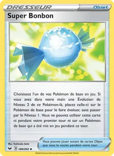 Image de la carte Pokemon Super Bonbon 180/202