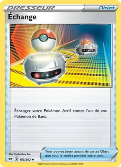 Image de la carte Pokemon Échange 183/202