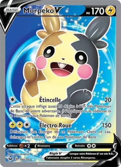 Image de la carte Pokemon Morpeko V 190/202