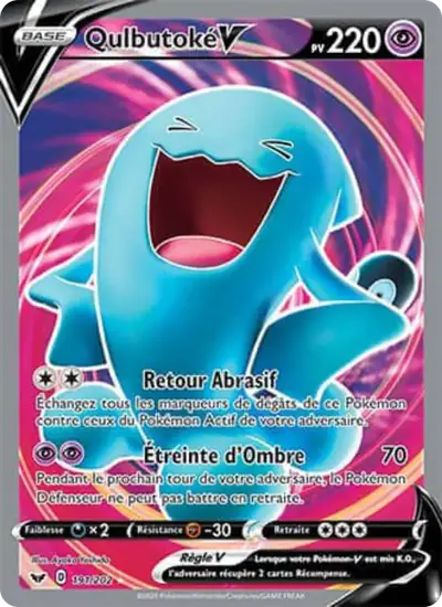 Image de la carte Pokemon Qulbutoké V 191/202