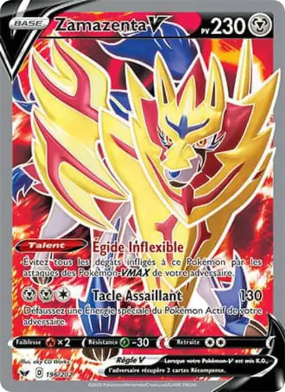 Image de la carte Pokemon Zamazenta V 196/202