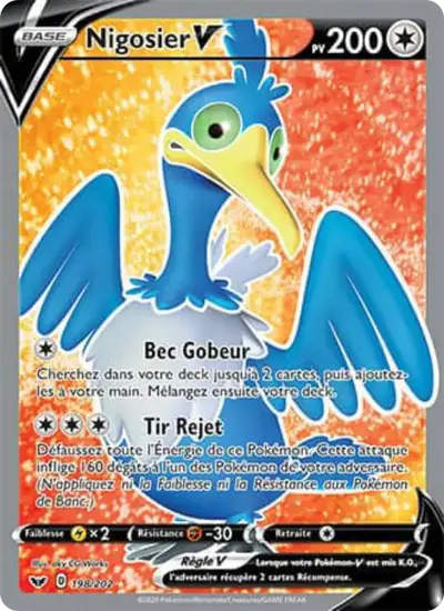 Image de la carte Pokemon Nigosier V 198/202