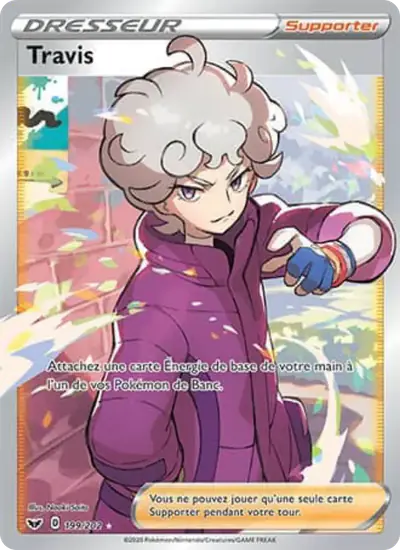 Image de la carte Pokemon Travis 199/202