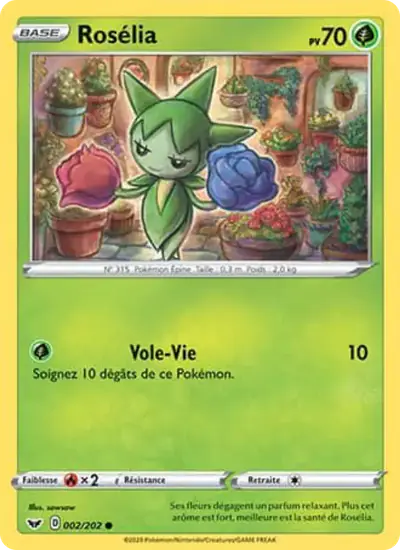 Image de la carte Pokemon Rosélia 002/202