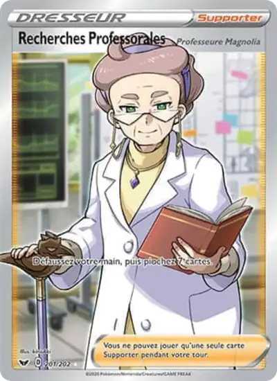 Image de la carte Pokemon Recherches Professorales 201/202