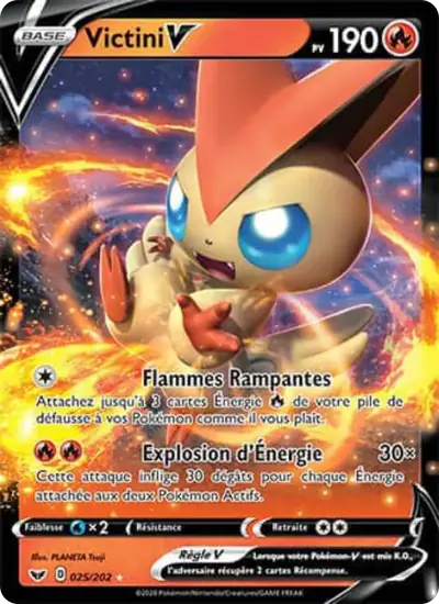 Image de la carte Pokemon Victini V 025/202