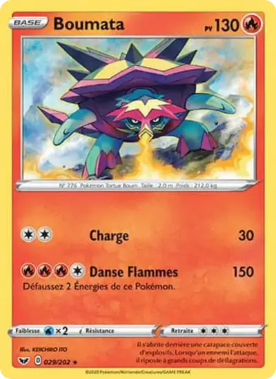 Image de la carte Pokemon Boumata 029/202
