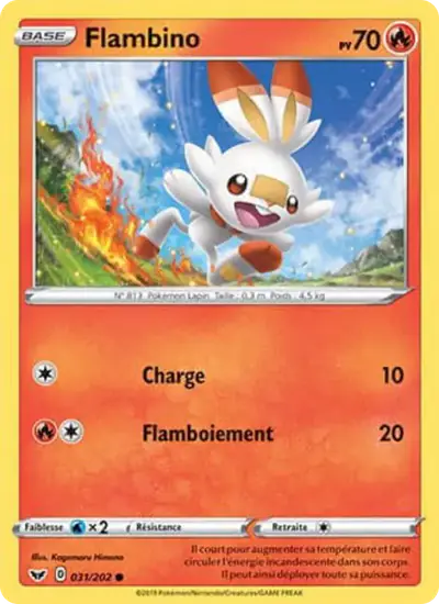 Image de la carte Pokemon Flambino 031/202
