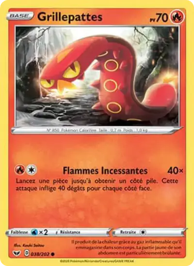 Image de la carte Pokemon Grillepattes 038/202