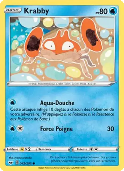 Image de la carte Pokemon Krabby 042/202