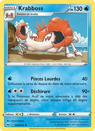 Image de la carte Pokemon Krabboss 044/202
