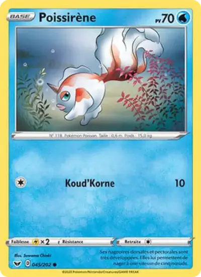 Image de la carte Pokemon Poissirène 045/202