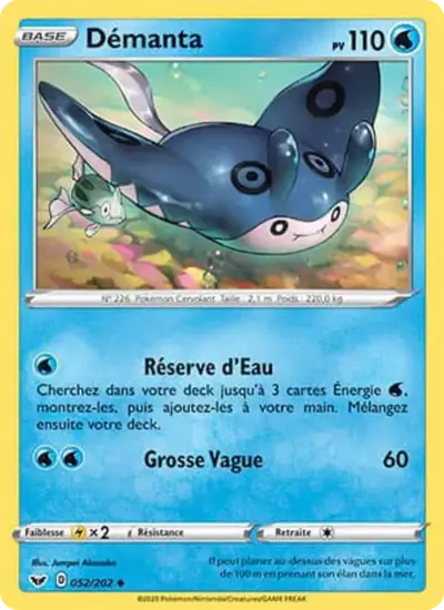 Image de la carte Pokemon Démanta 052/202