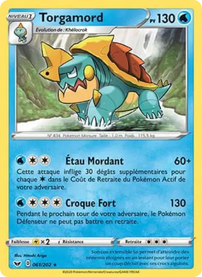 Image de la carte Pokemon Torgamord 061/202