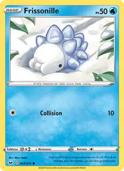 Image de la carte Pokemon Frissonille 063/202
